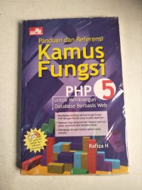 Image of Panduan dan referensi kamus fungsi PHP 5 untuk membangun database berbasis web